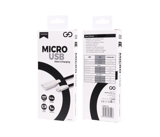 VIGGO DESIGN USB-microUSB 1m Czarny - 1457507 - zdjęcie 4